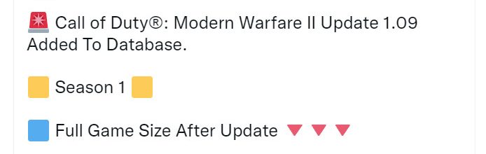 《使命召唤19》1.09更新将来 降低游戏容量